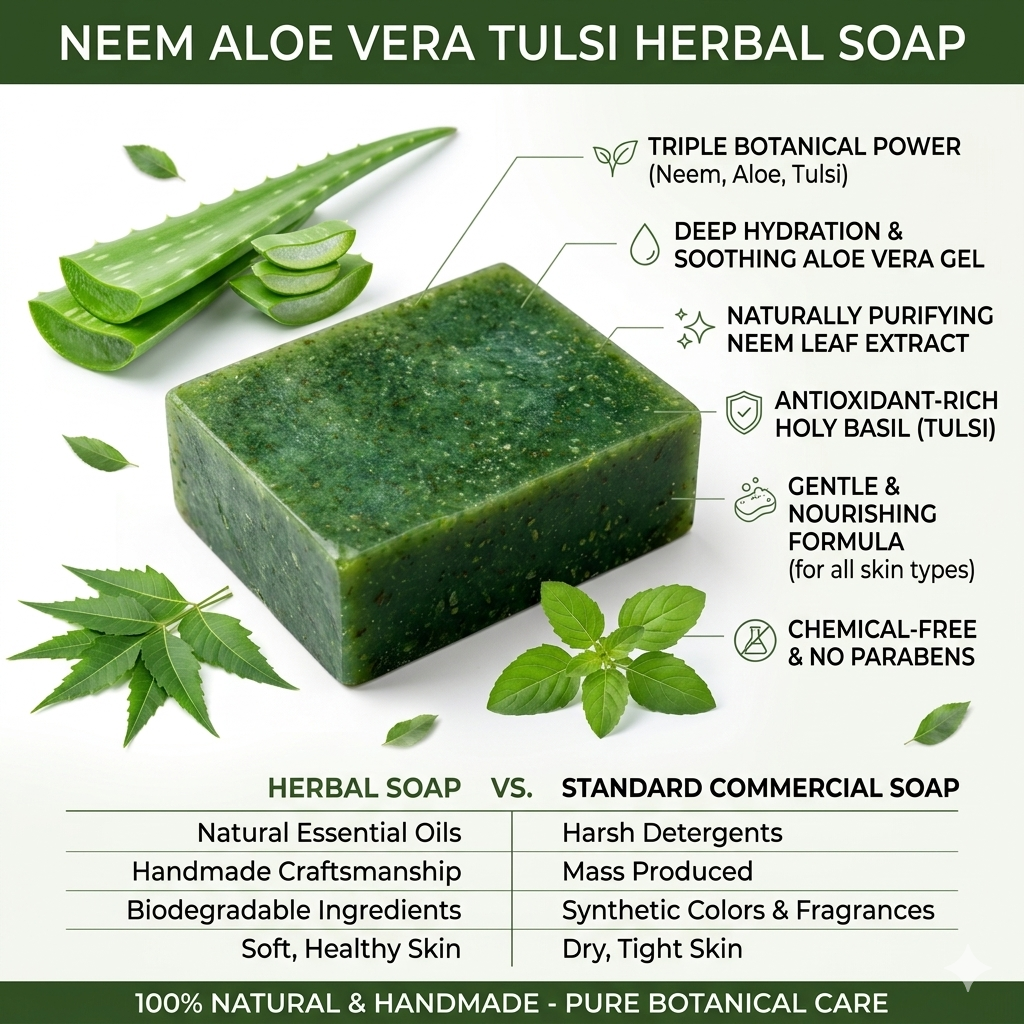 Neem Tulsi Alovera Soap